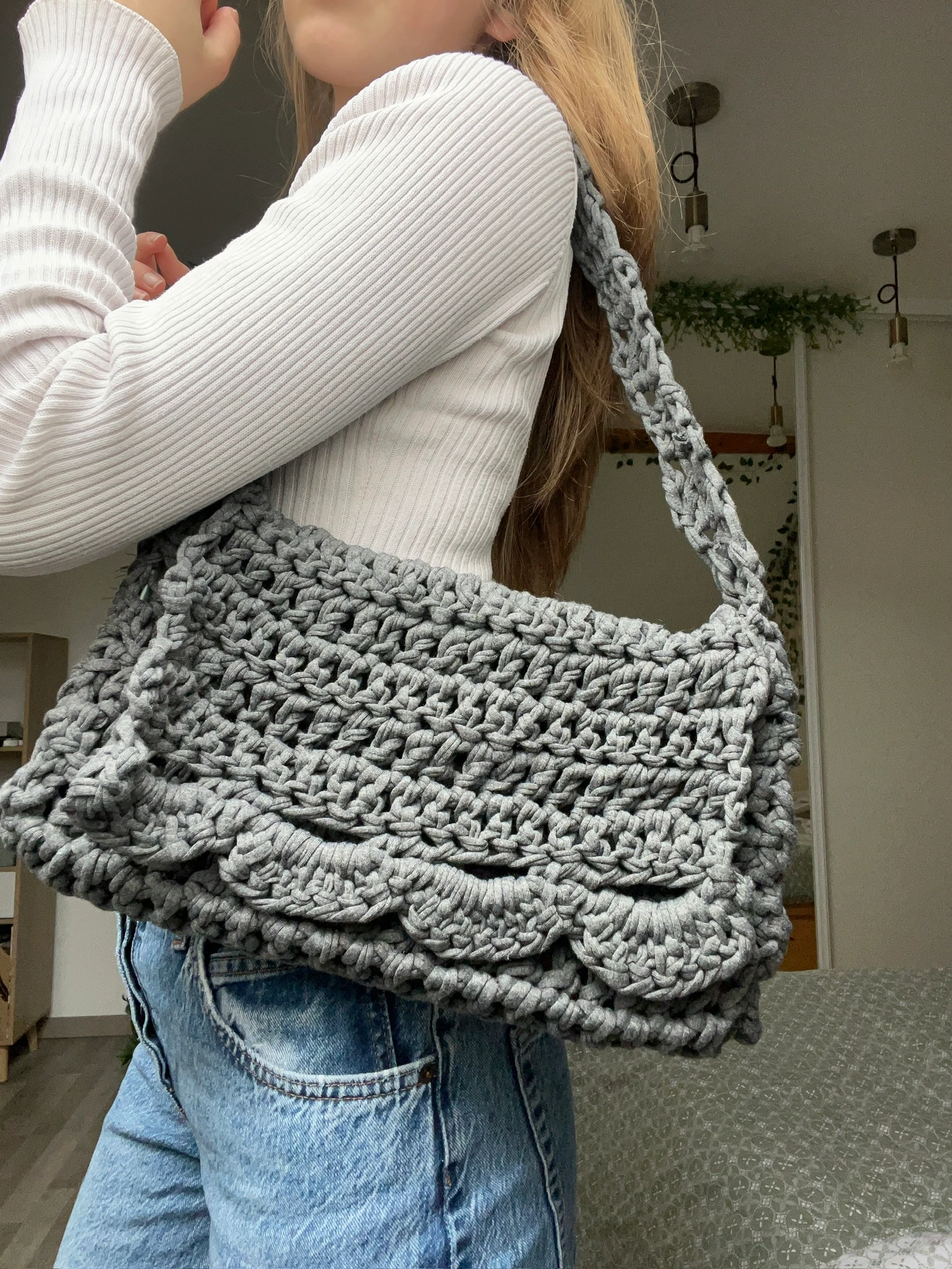 Sac réalisé au crochet